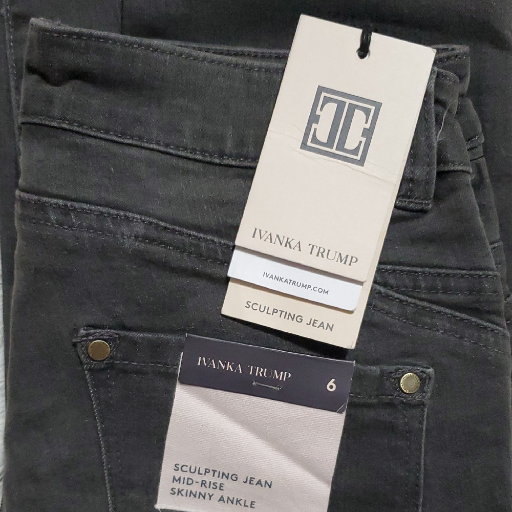 Ivanka Trump Charcoal Skinny Jeans